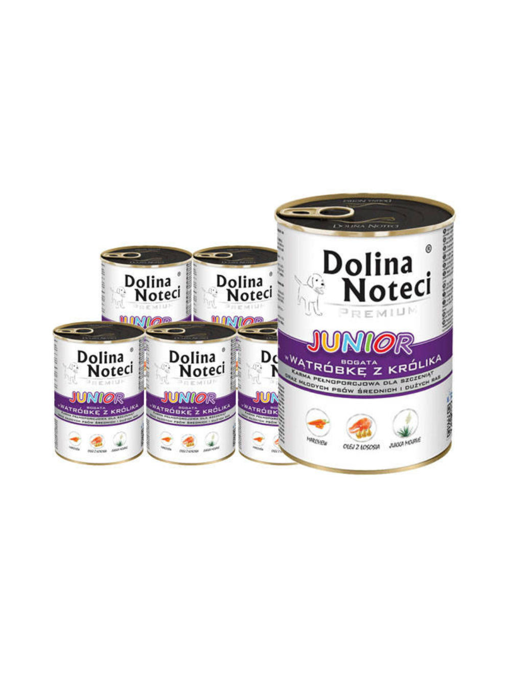Dolina Noteci PREMIUM Junior bogata w wątróbkę z królika 24x400g