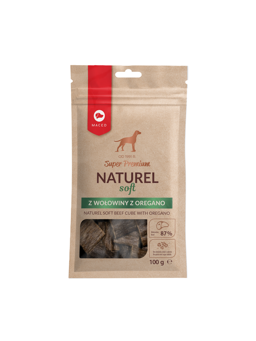 MACED Super Premium Naturel Soft wołowina z oregano 100g