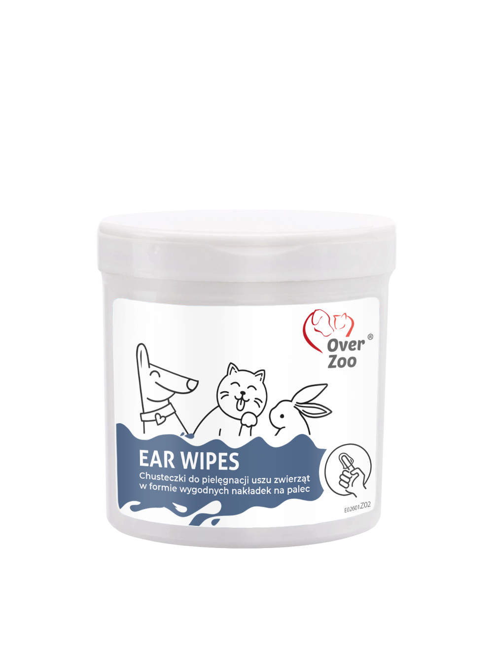 OVER ZOO Ear Wipes chusteczki do pielęgancji uszu 50szt