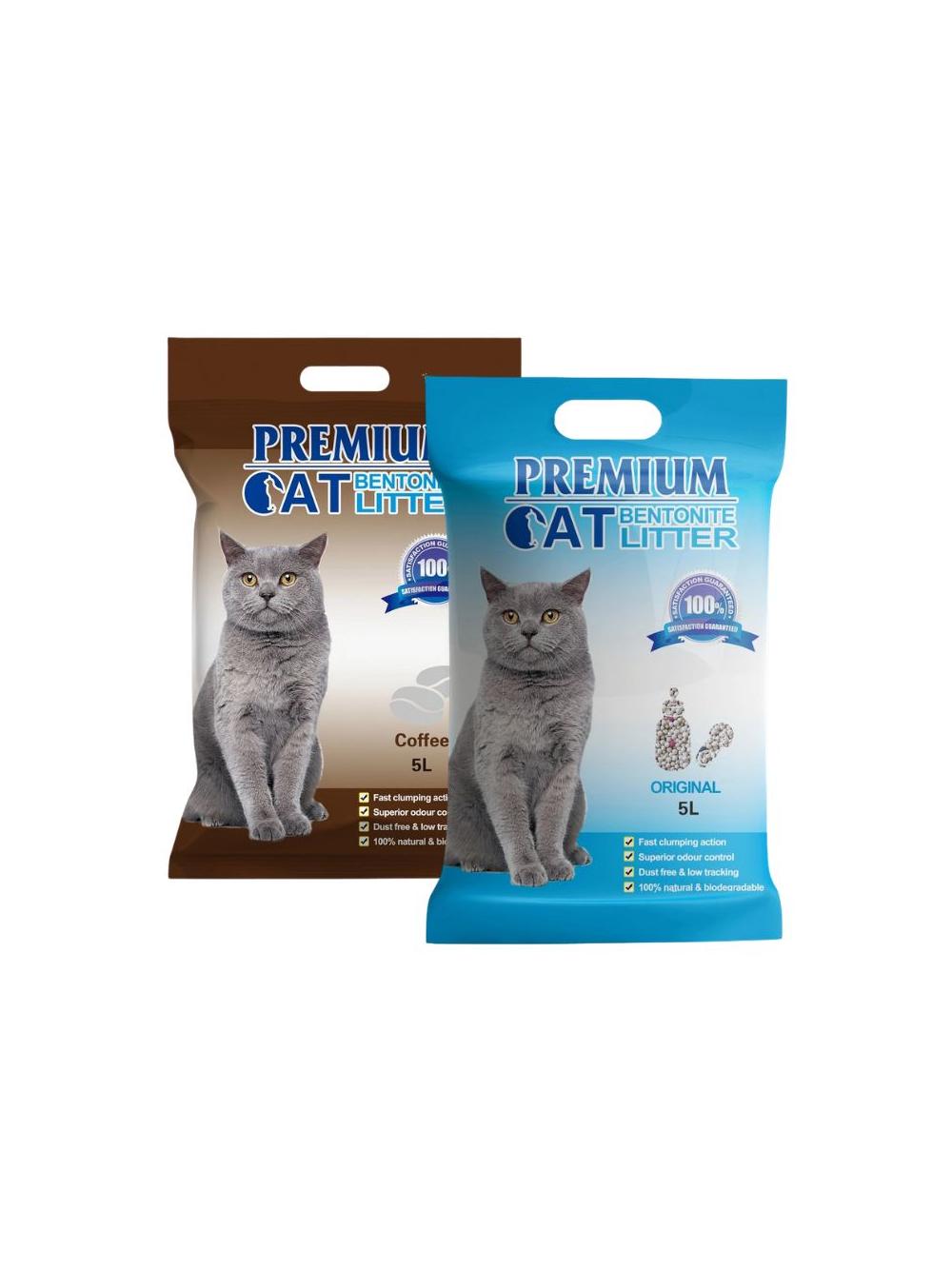 Premium Cat Żwirek Bentonitowy Zbrylający - Mix 2x5L