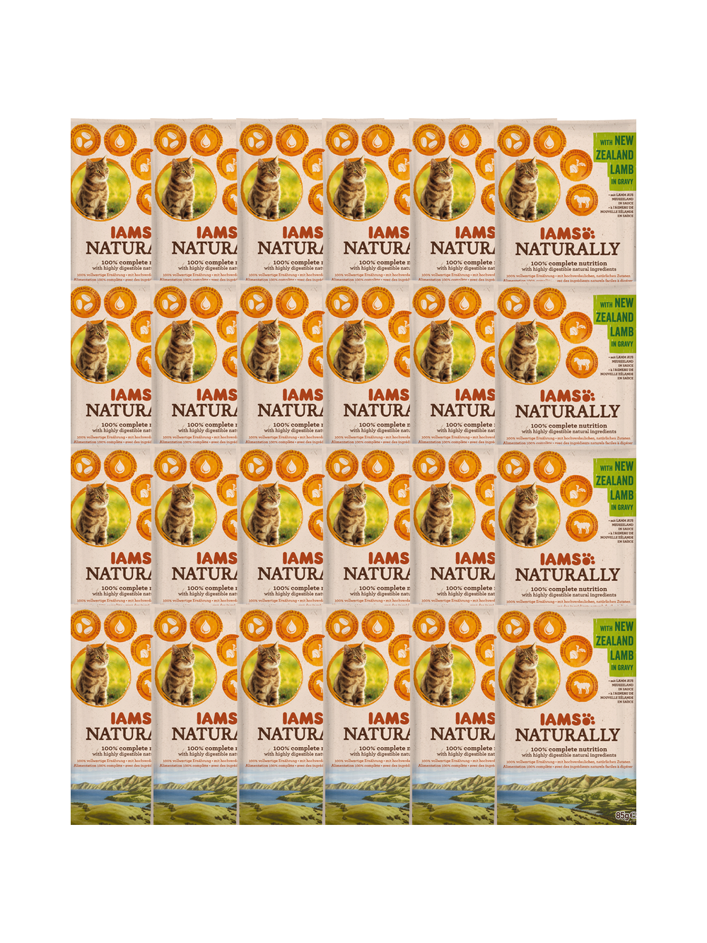 IAMS - Naturally Z Jagnięciną nowozelandzką w sosie 24x85g