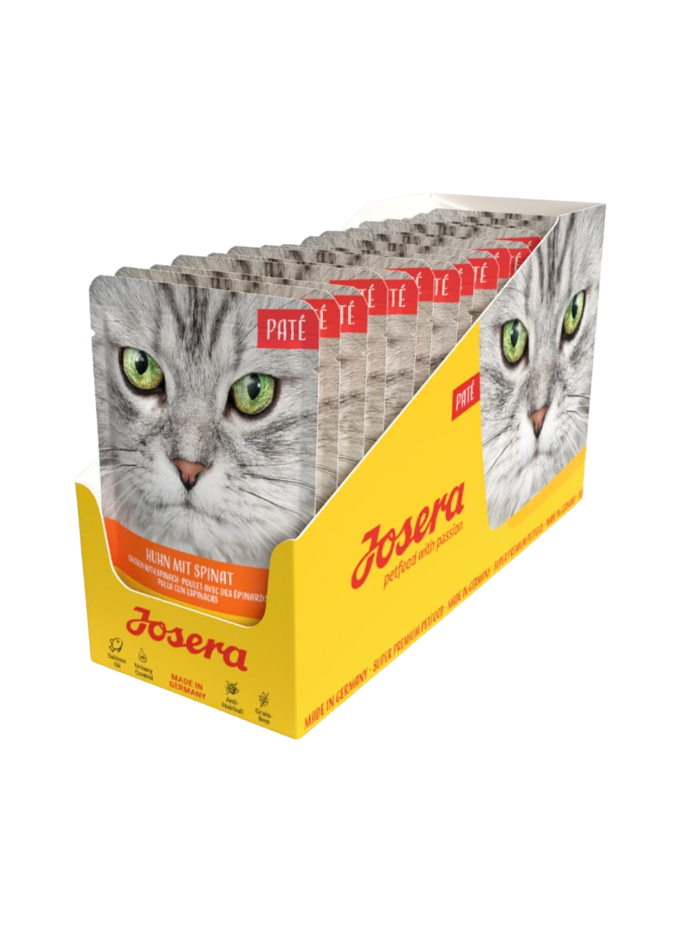 Josera Pate Kurczak ze szpinakiem 16x85g