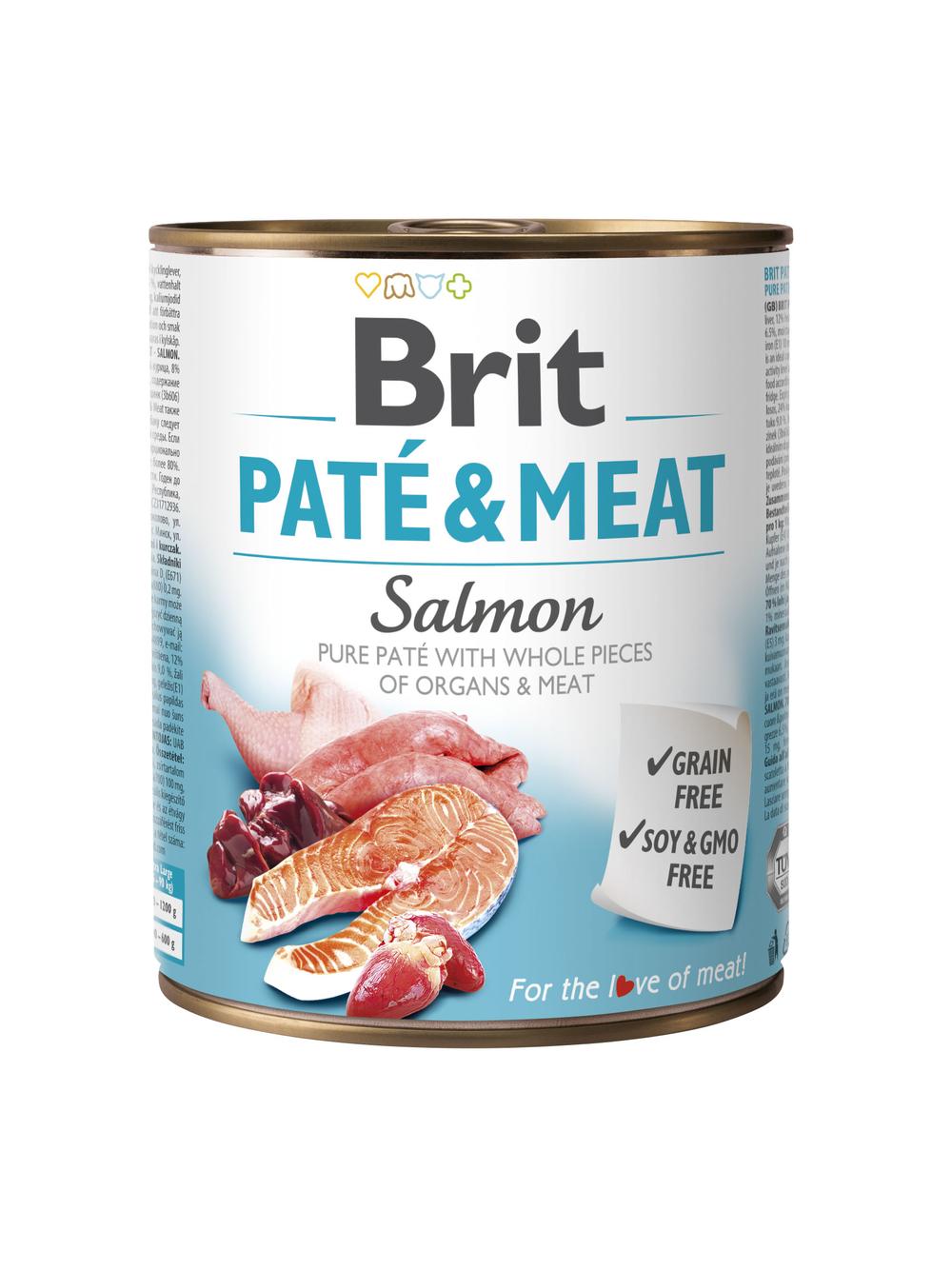 BRIT PATE & MEAT SALMON 18x800g