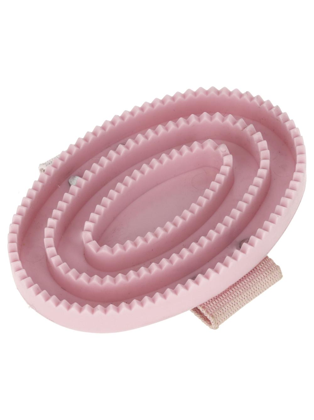 Covalliero Kids Zgrzebło dla konia Lilli Starlight, ze szlufką, różowy, 13 cm