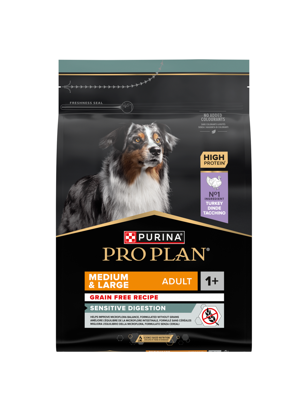 PRO PLAN Sensitive Digestion Medium & Large Adult Karma dla psów bogata w indyka 2,5kg