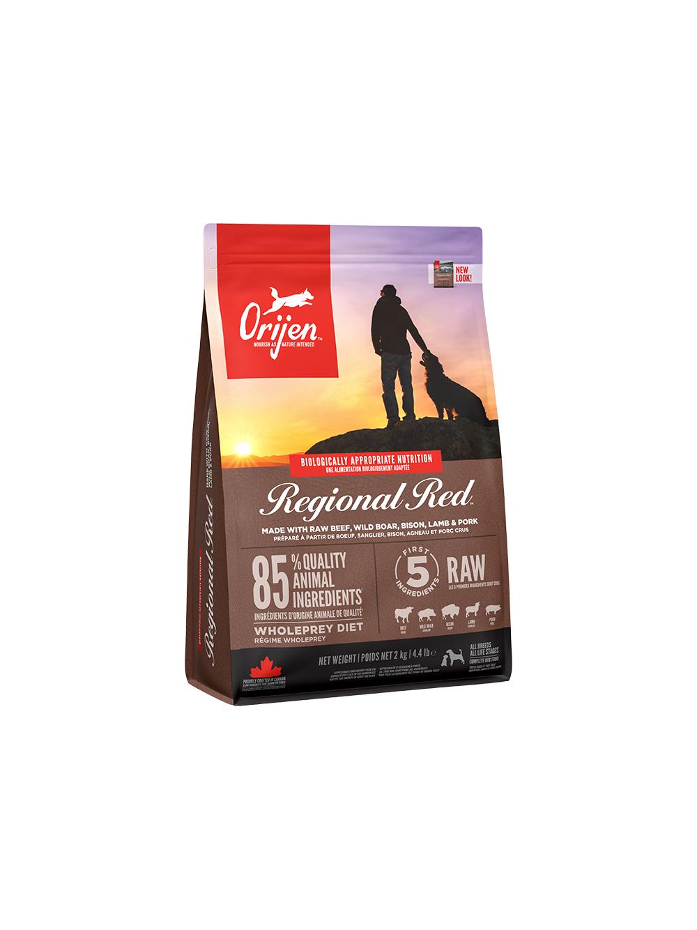ORIJEN Regional Red Dog 2kg + niespodzianka dla psa GRATIS!