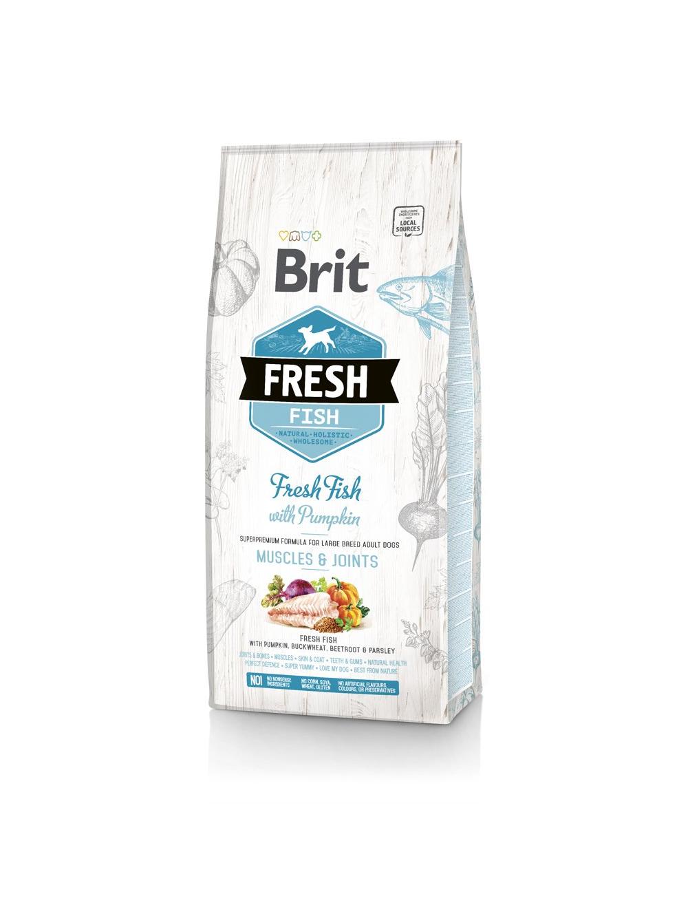 Brit Fresh Fish & Pumpkin Adult Large Muscles & Joints 12kg