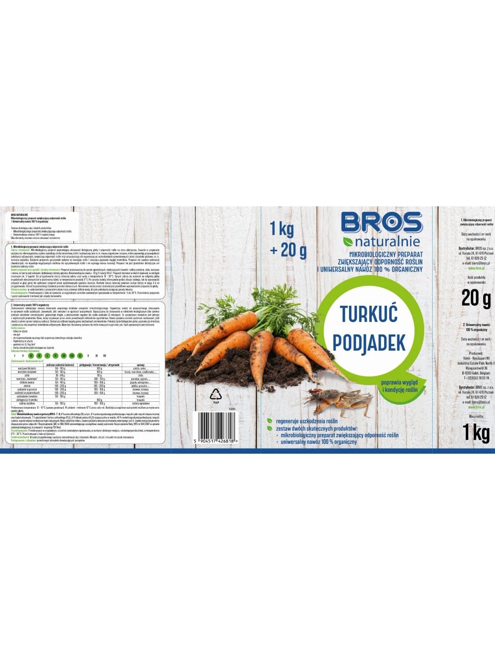 BROS Naturalnie – mikrobiologiczny preparat zwiększający odporność roślin i uniwersalny nawóz 100% organiczny