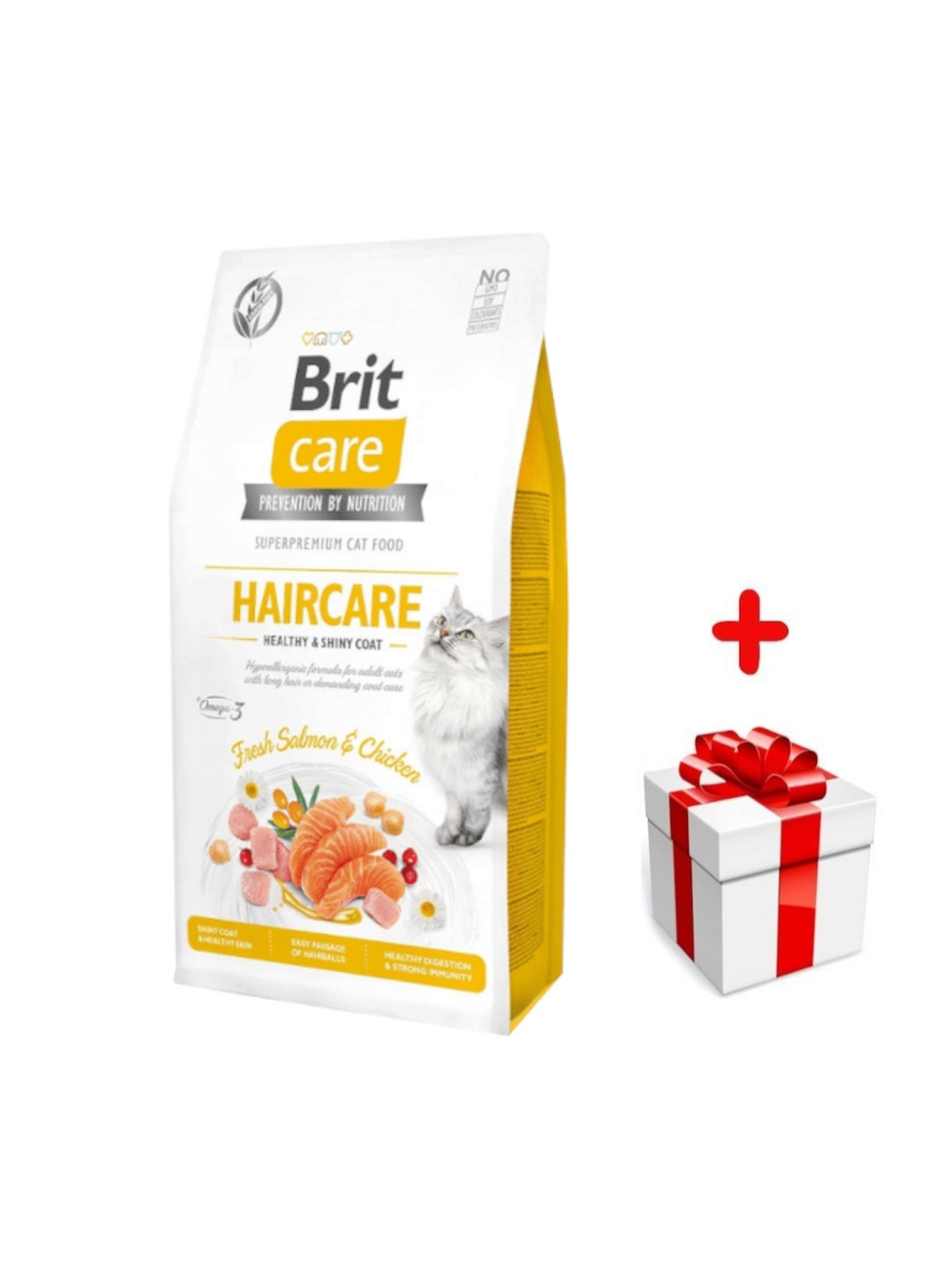 BRIT Care Cat  Grain-Free Haircare 2kg + niespodzianka dla kota GRATIS!