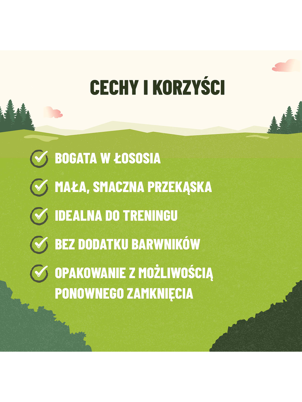 ADVENTUROS Training Przysmaki dla psów Bogate w Łososia 115g