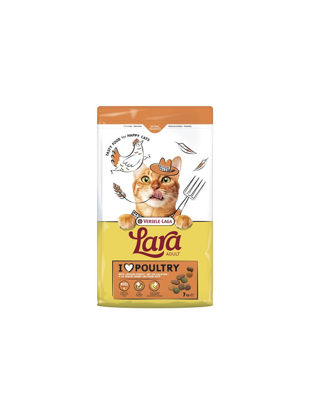 VERSELE-LAGA Lara Adult Turkey & Chicken 7kg - karma dla kotów dorosłych z indykiem i kurczakiem