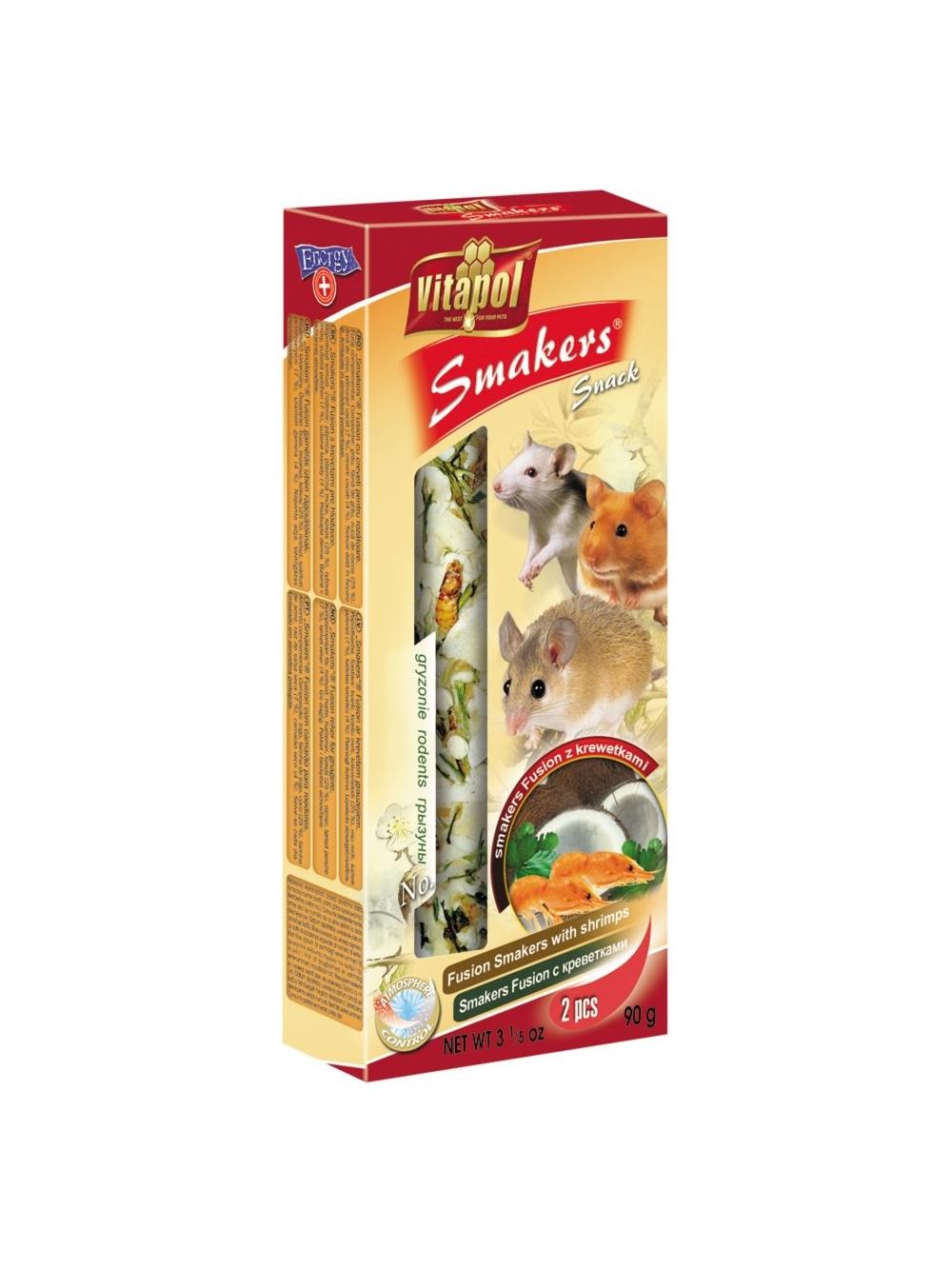 VITAPOL Smakers z krewetkami dla gryzoni (2 sztuki)