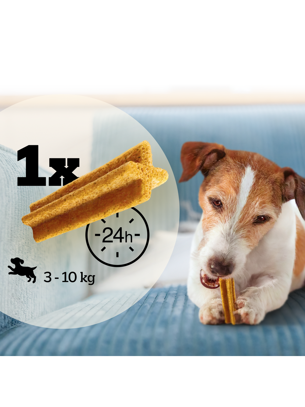 Pedigree Dentastix Light Dental Chews Małe rasy Przysmaki dla psów 7 szt - 58g