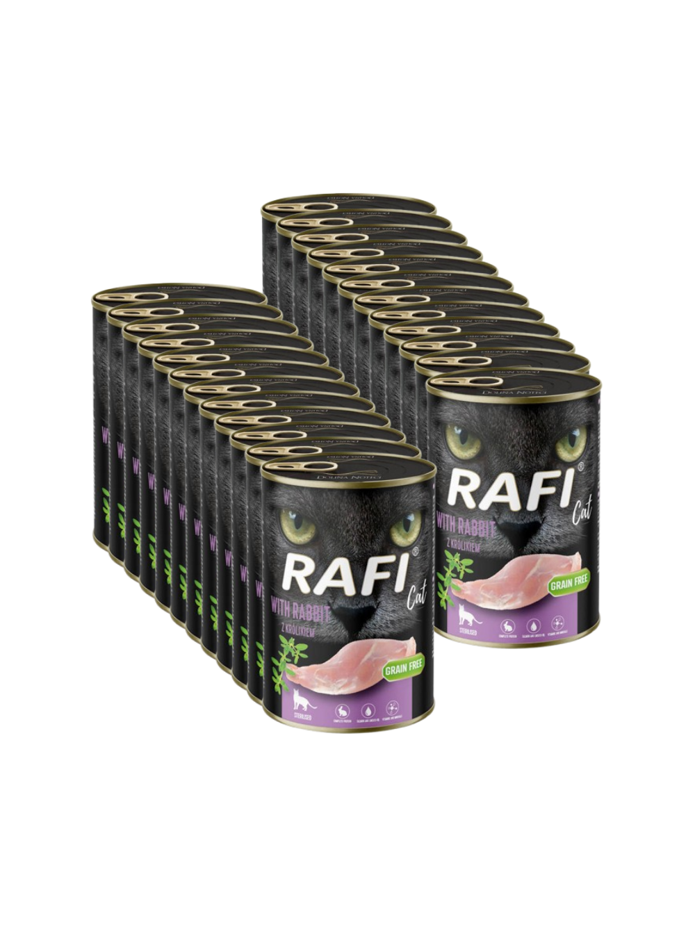 RAFI Cat Adult Sterilised z królikiem 24x400g