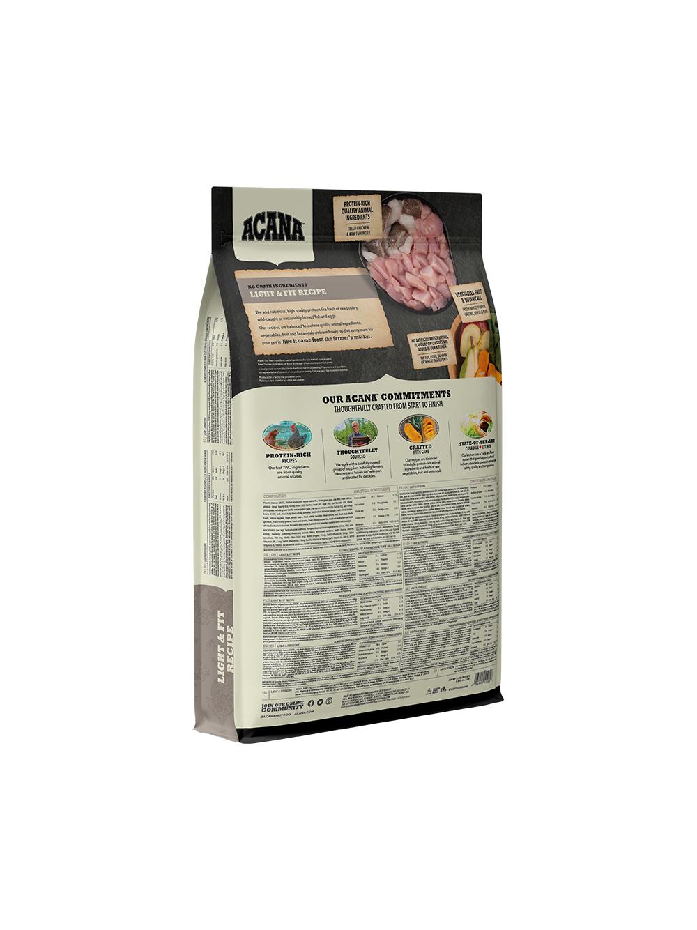 ACANA Light & Fit Dog 6kg/Opakowanie uszkodzone (6413,7447,8599)