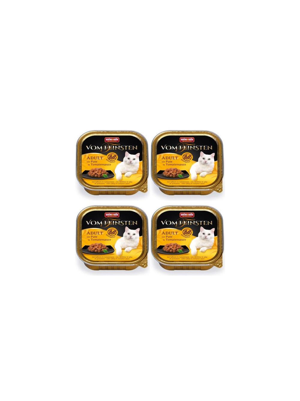 ANIMONDA Cat Vom Feinsten adult NoGrain Indyk w sosie pomidorowym 6x100g