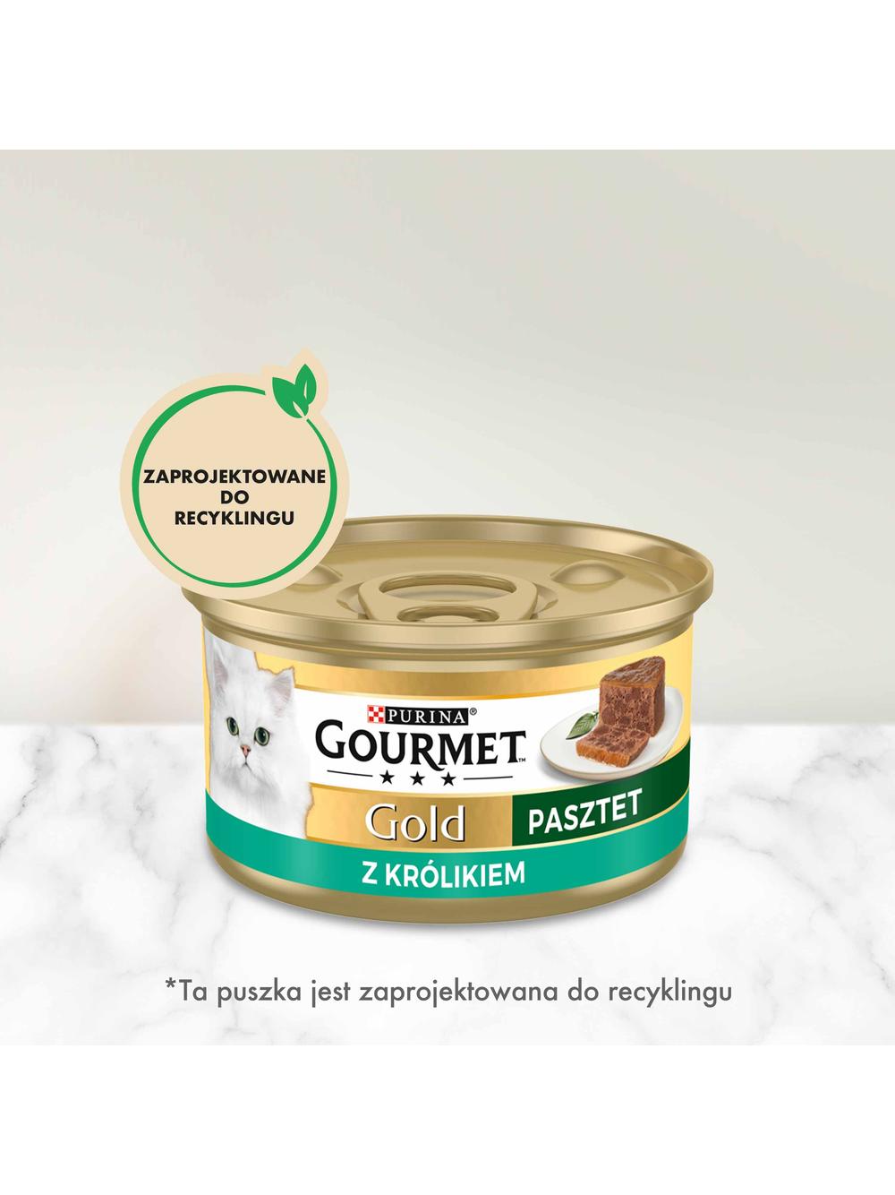 Purina Gourmet Gold pasztet z królikiem 48x85g