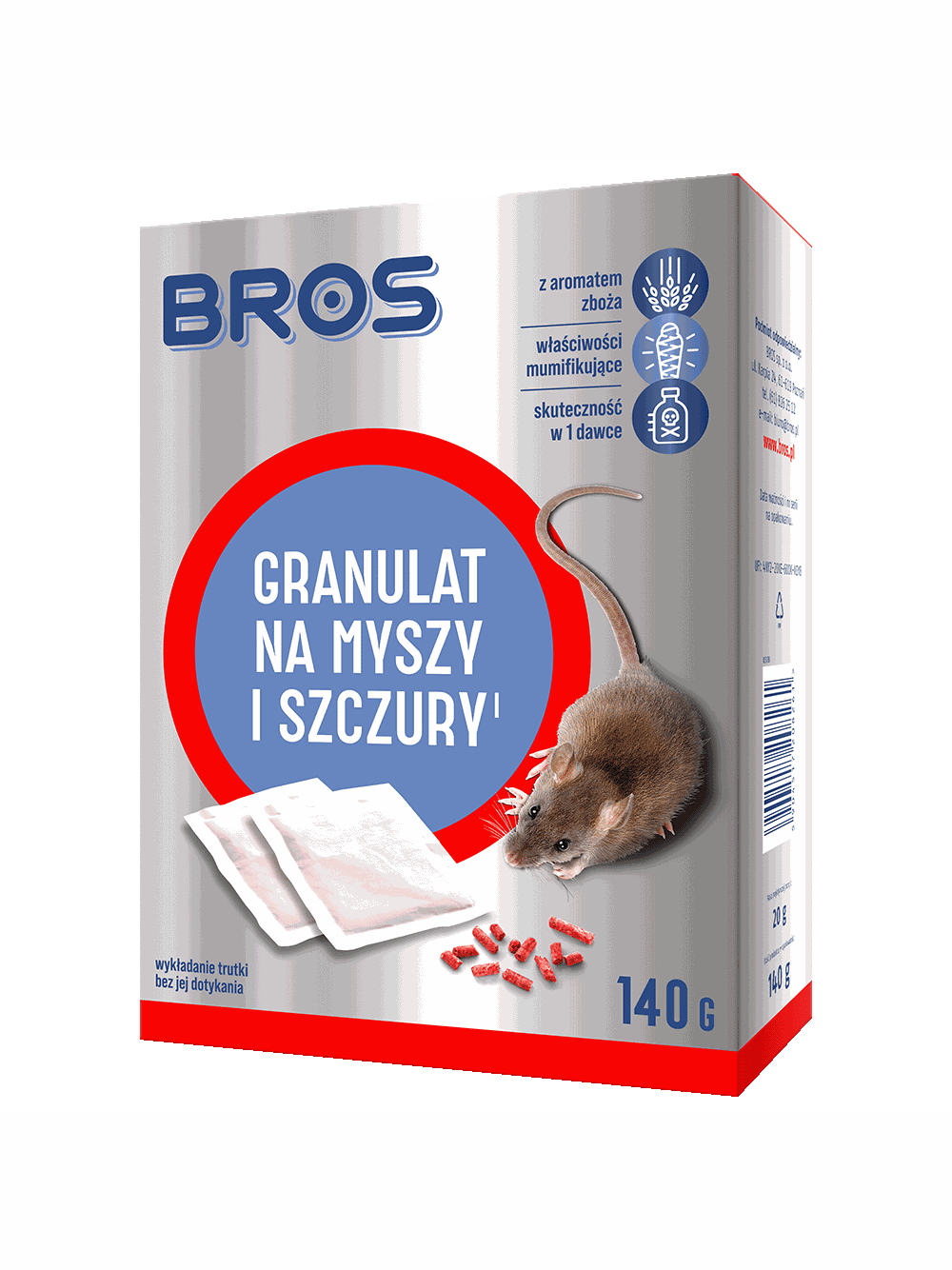 BROS - granulat na myszy i szczury 140g