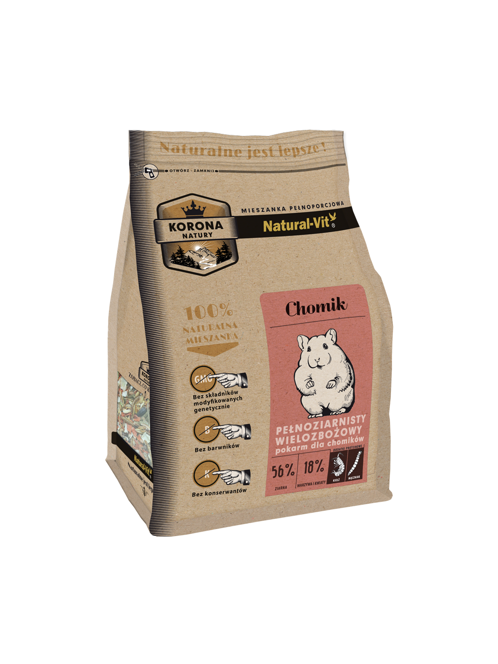 KORONA NATURY Natural-Vit pokarm dla chomika 1,6kg
