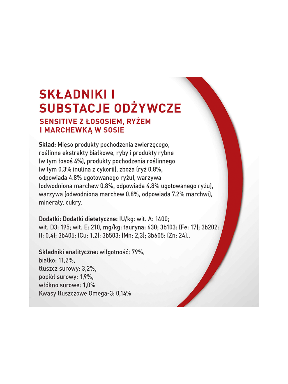 PURINA ONE Sensitive Mini/Small Karma dla dorosłych psów z łososiem i ryżem i marchewką w sosie 85g