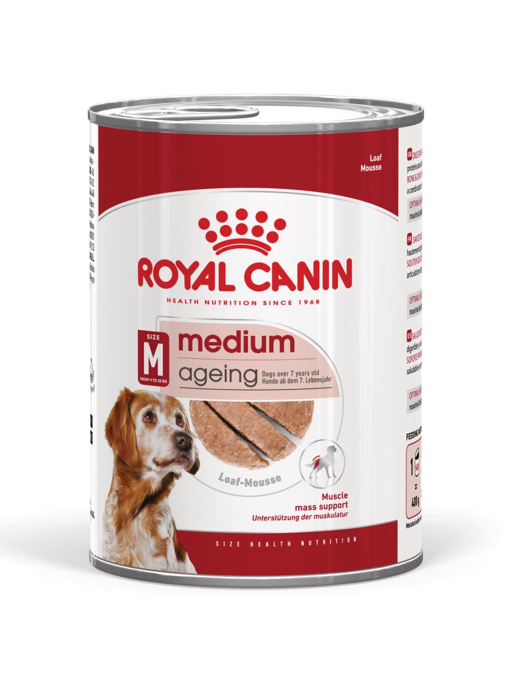 ROYAL CANIN® Medium Ageing 7+ 410g karma mokra, pasztet, dla psów starszych od 7. roku życia, ras średnich