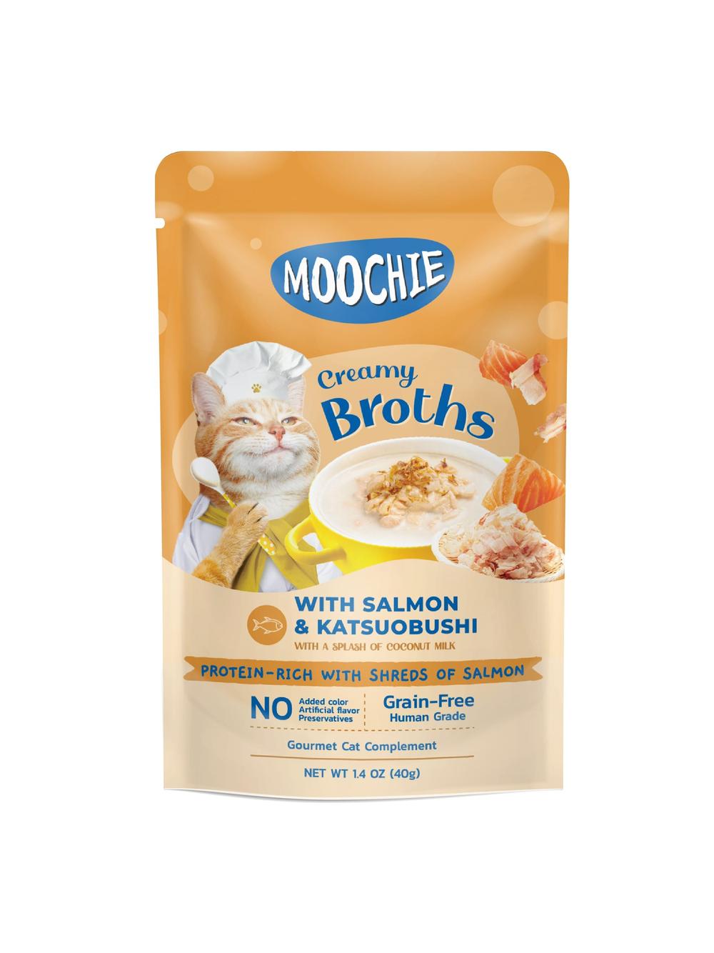 MOOCHIE Creamy Broths With Salmon & Katsuobushi Grain-Free 40g