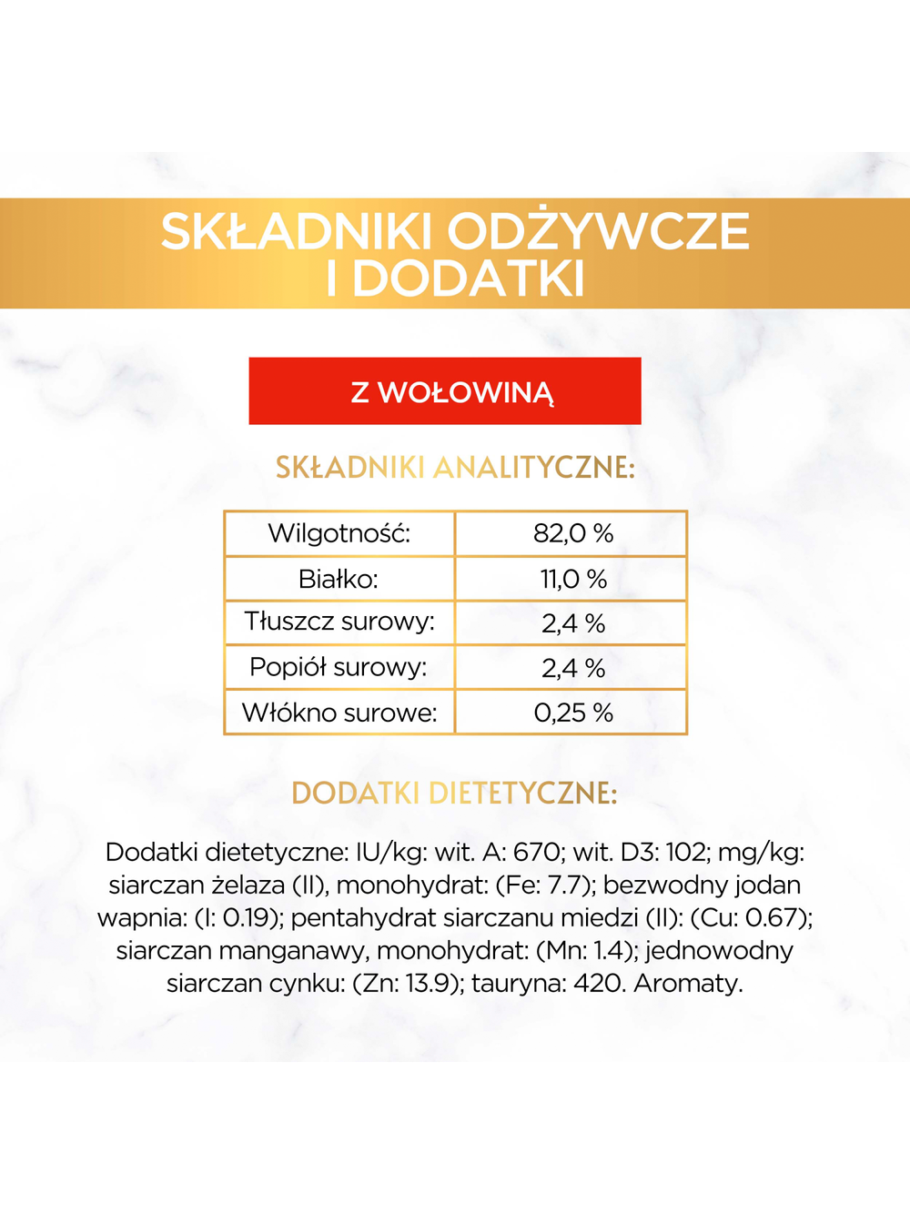 Purina Gourmet Gold Sauce Delight z wołowiną 12x85g