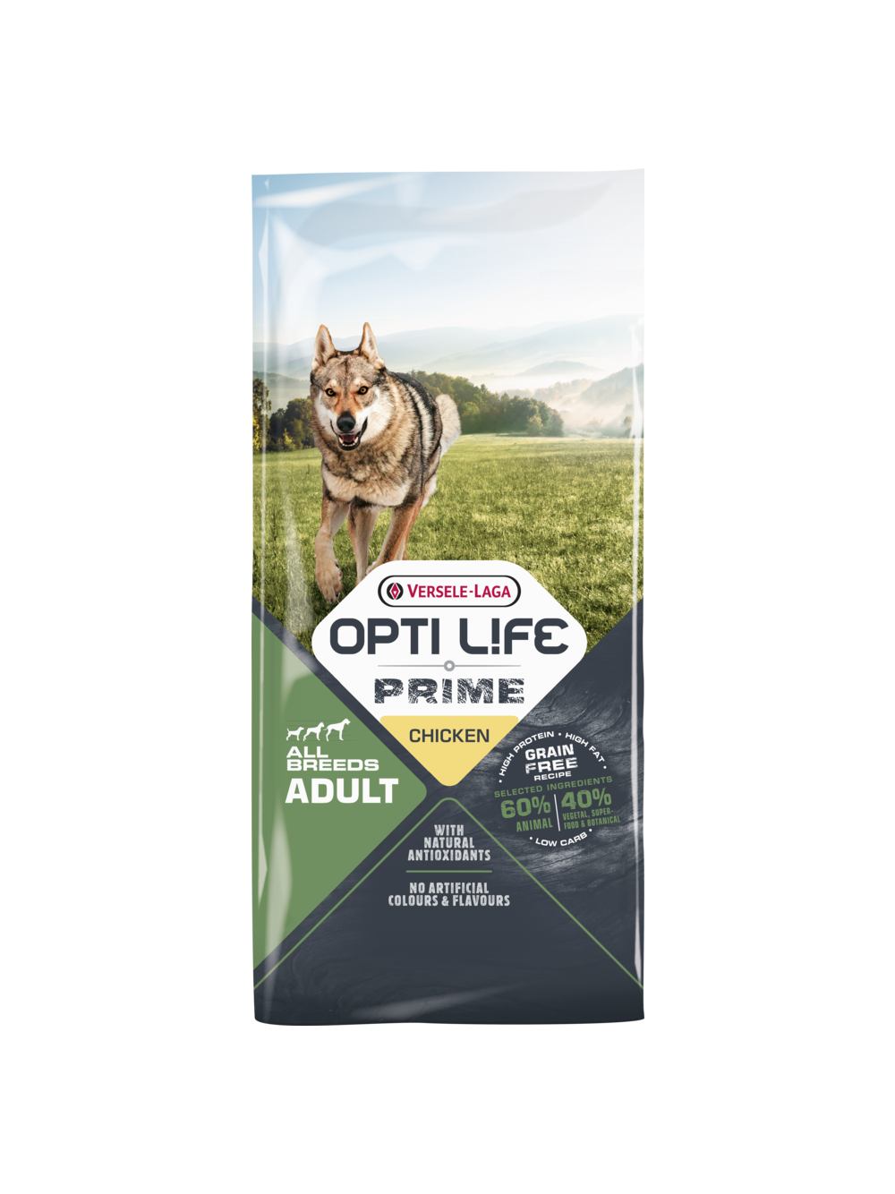VERSELE-LAGA Opti Life Prime Adult Chicken 12,5kg - karma bezzbożowa dla dla dorosłych psów z kurczakiem