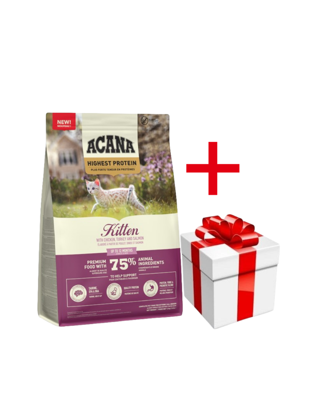 ACANA Kitten 1,8kg+ niespodzianka dla kota GRATIS!