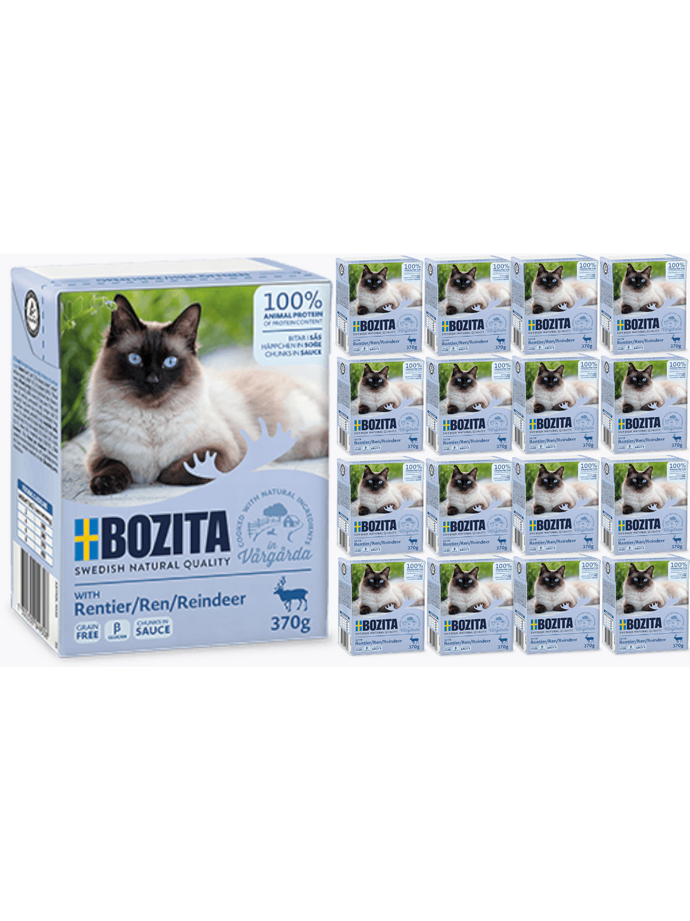 BOZITA Cat Renifer W Sosie 16 x 370g