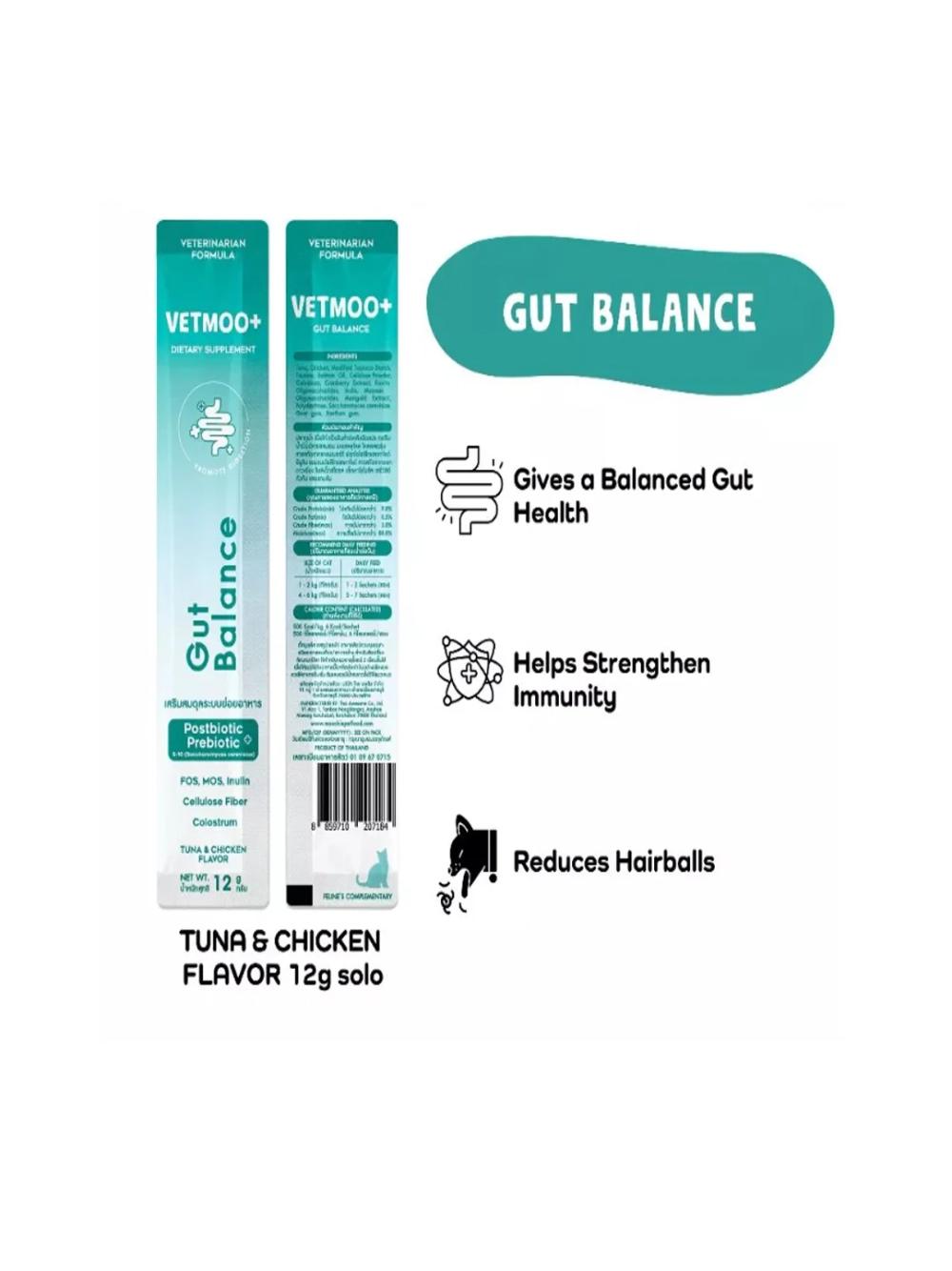 MOOCHIE VETMOO+ Gut Balance 12g wspieranie równowagi układu pokarmowego i zdrowia jelit