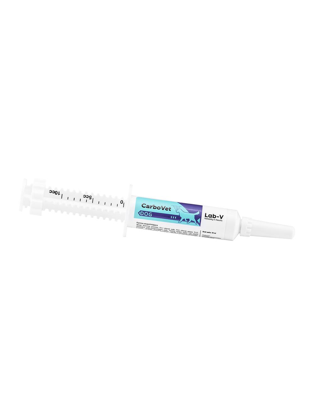 Lab-v CarboVet Dog - Preparat do eliminacji toksyn dla psów 10 ml