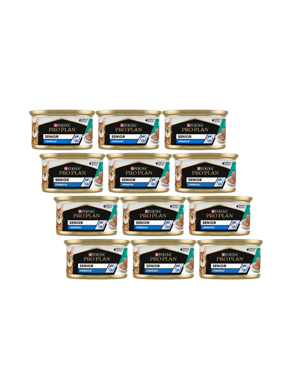 Purina Pro Plan Senior Longevis kotów mus z tuńczykiem 12x85 g
