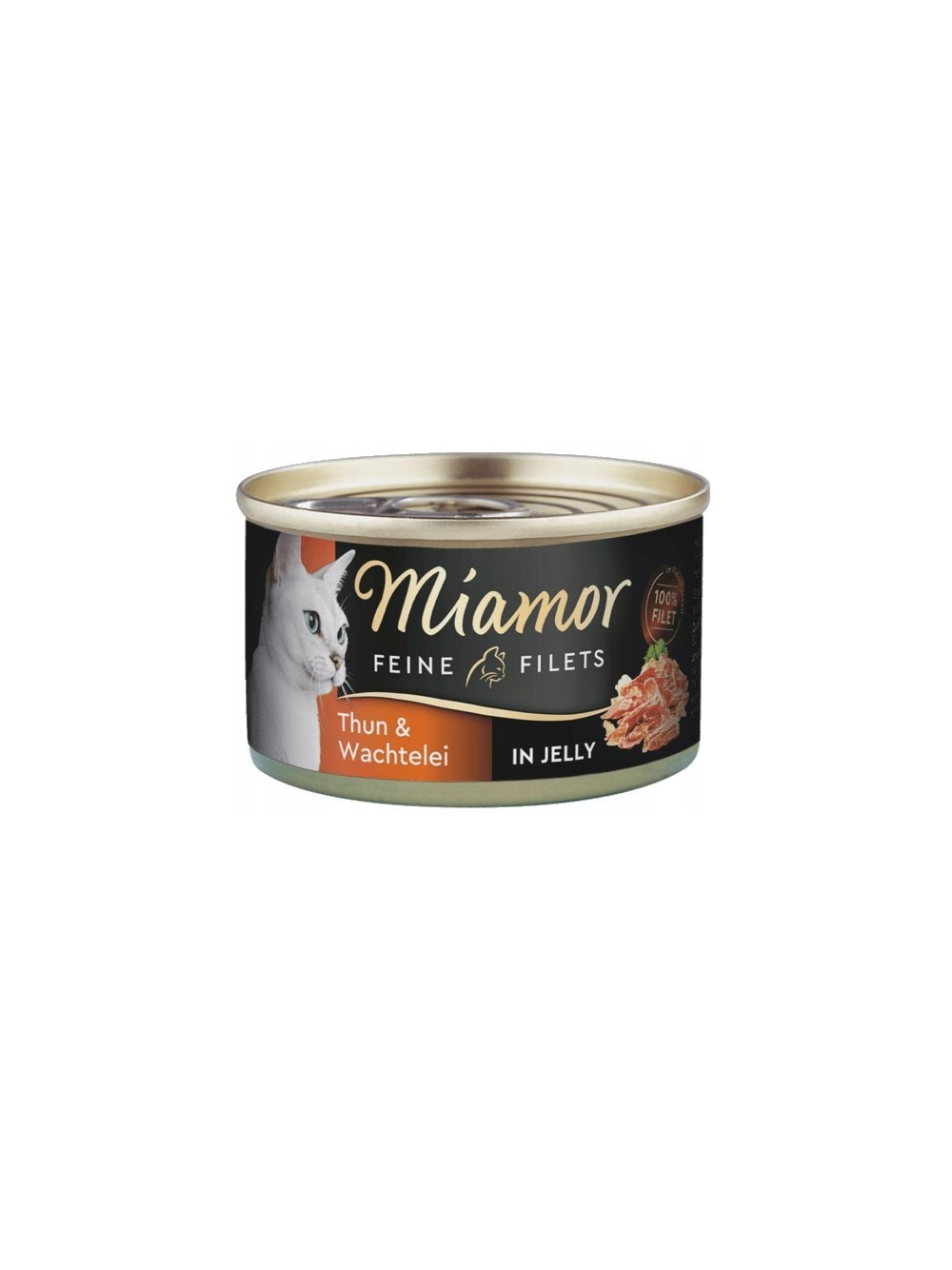 Miamor Feine Filets w galaretce - mokra karma dla kota z tuńczykiem i jajkiem 100g puszka