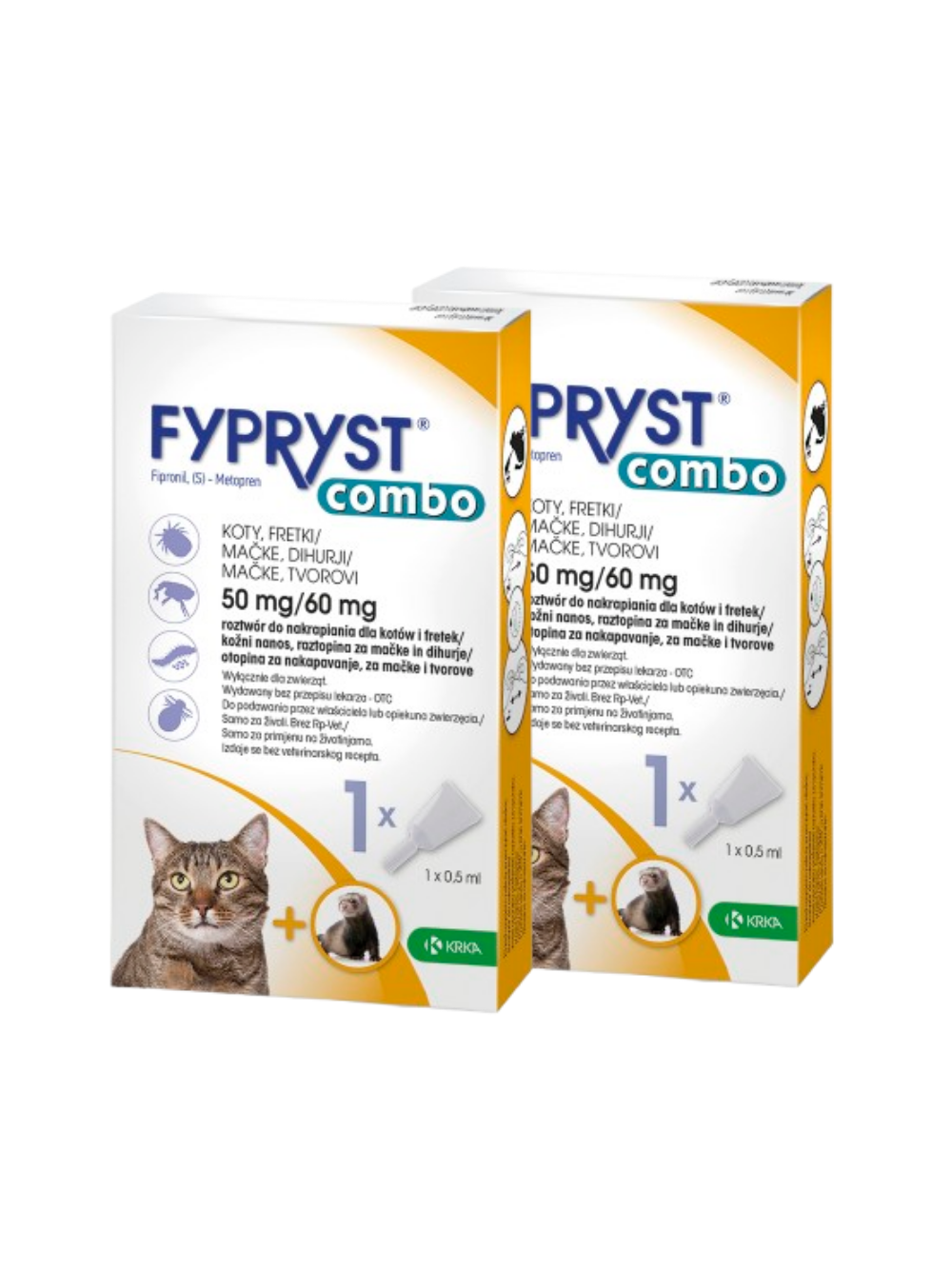 KRKA Fypryst Combo Kot 50mg-60mg/0,5ml 2szt