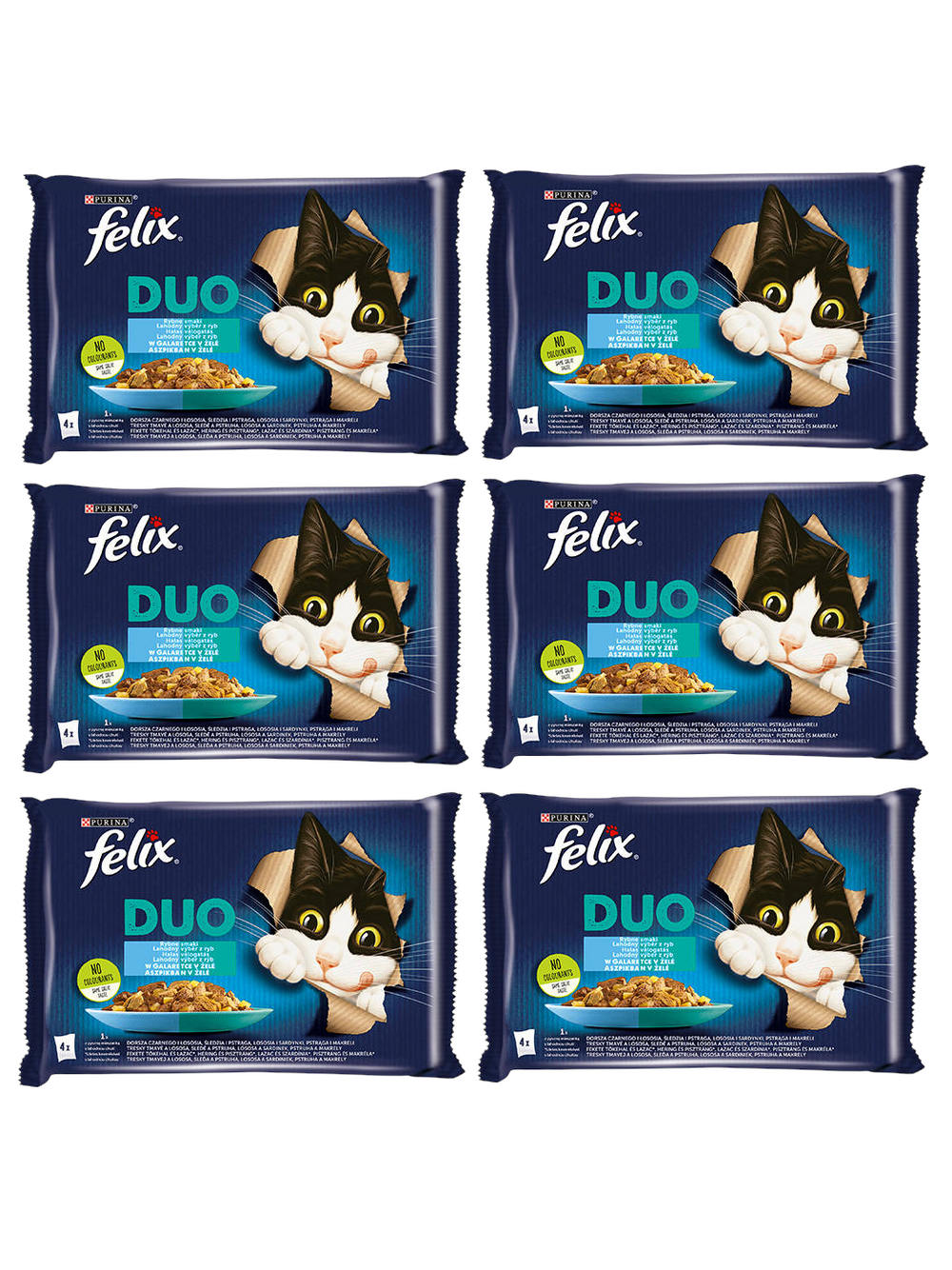 FELIX Duo Rybne Smaki w galaretce 12x(4x85g)