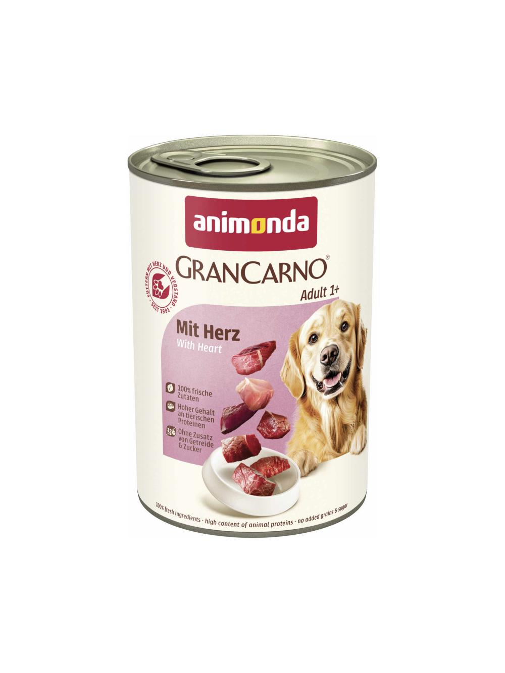 ANIMONDA GranCarno Adult Dog z sercami 400g