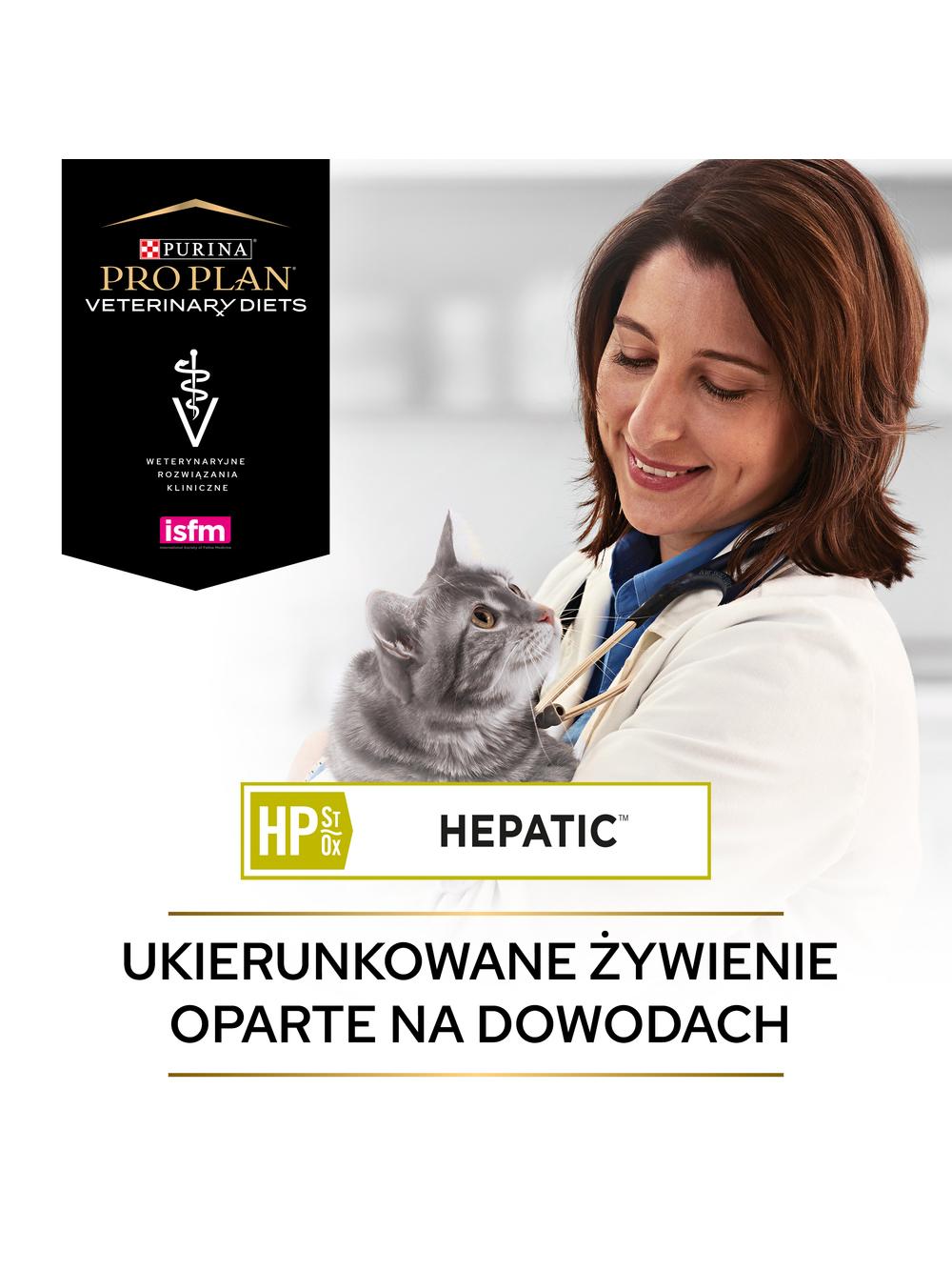 PRO PLAN Veterinary Diets HP St/Ox Hepatic Karma sucha dla kota 1,5 kg