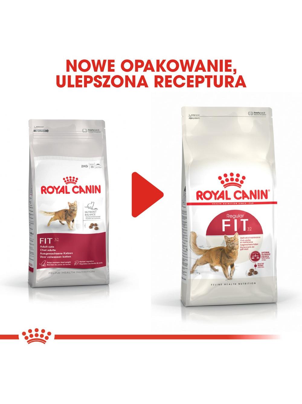ROYAL CANIN  FIT 32 10kg karma sucha dla kotów dorosłych, wspierająca idealną kondycję + niespodzianka dla kota GRATIS!