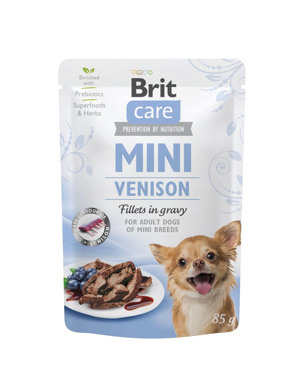 Brit Care Mini Venison fillets in gravy 24x85g