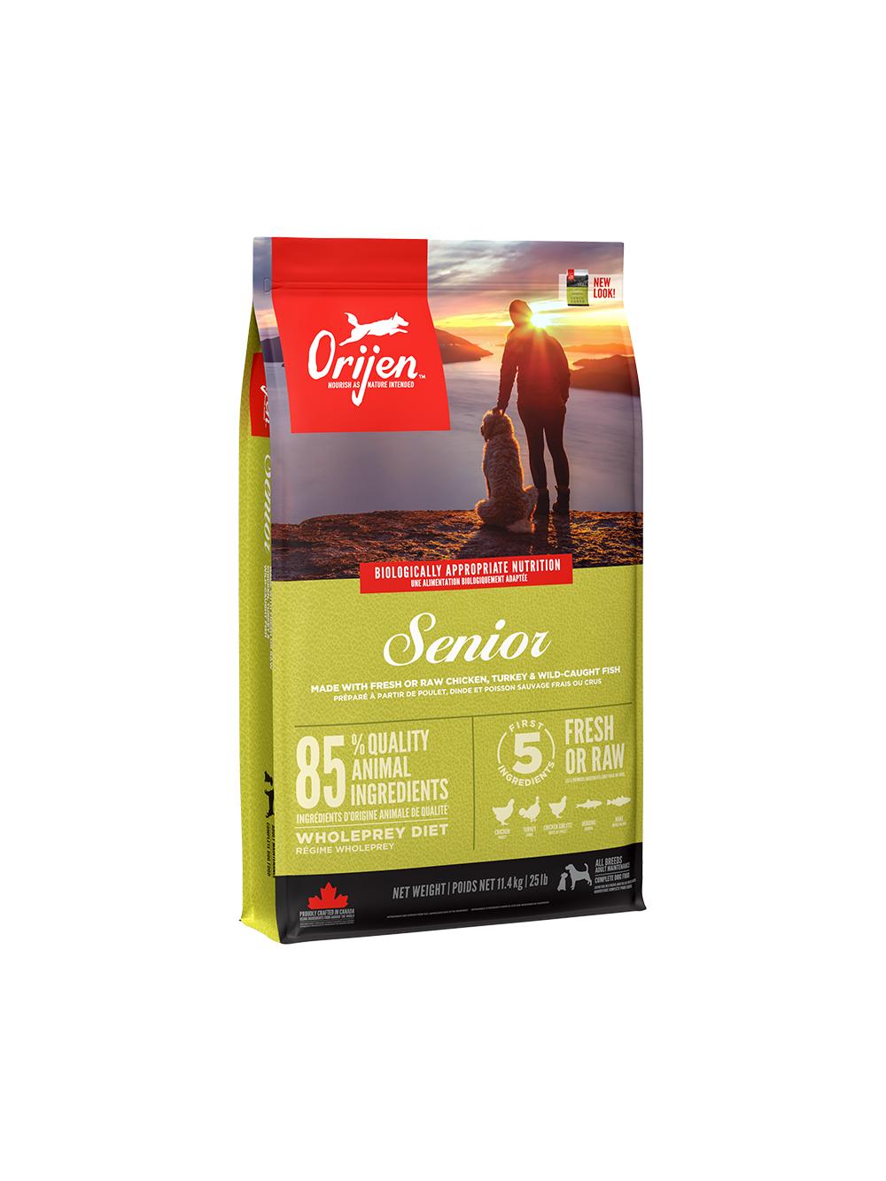 ORIJEN Dog Senior 11,4kg + niespodzianka dla psa GRATIS!