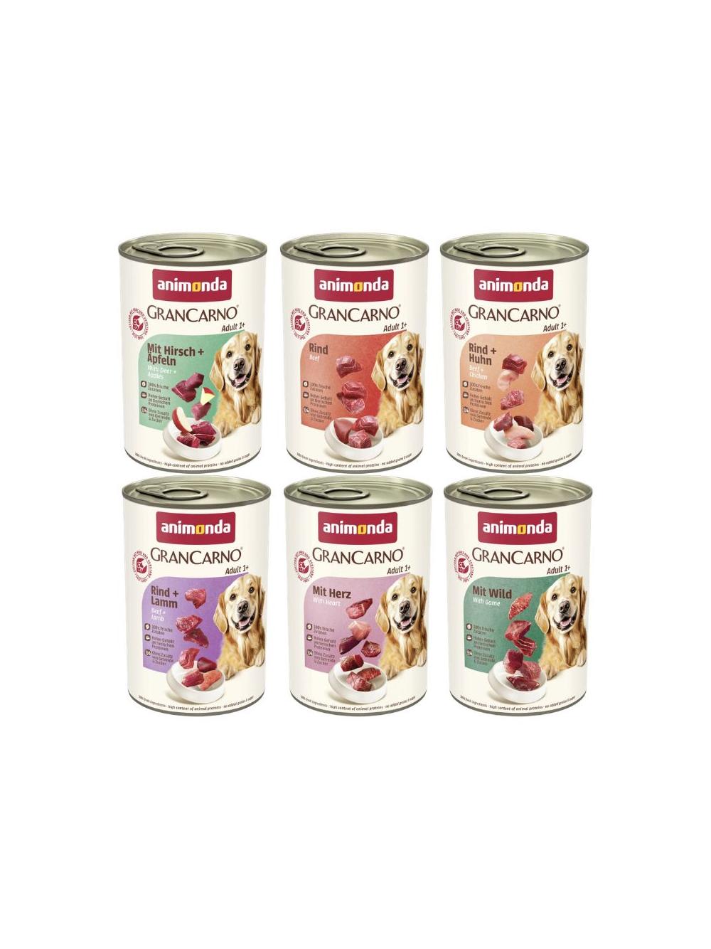 ANIMONDA GranCarno Adult Dog smak: Mix Smaków 6x400g