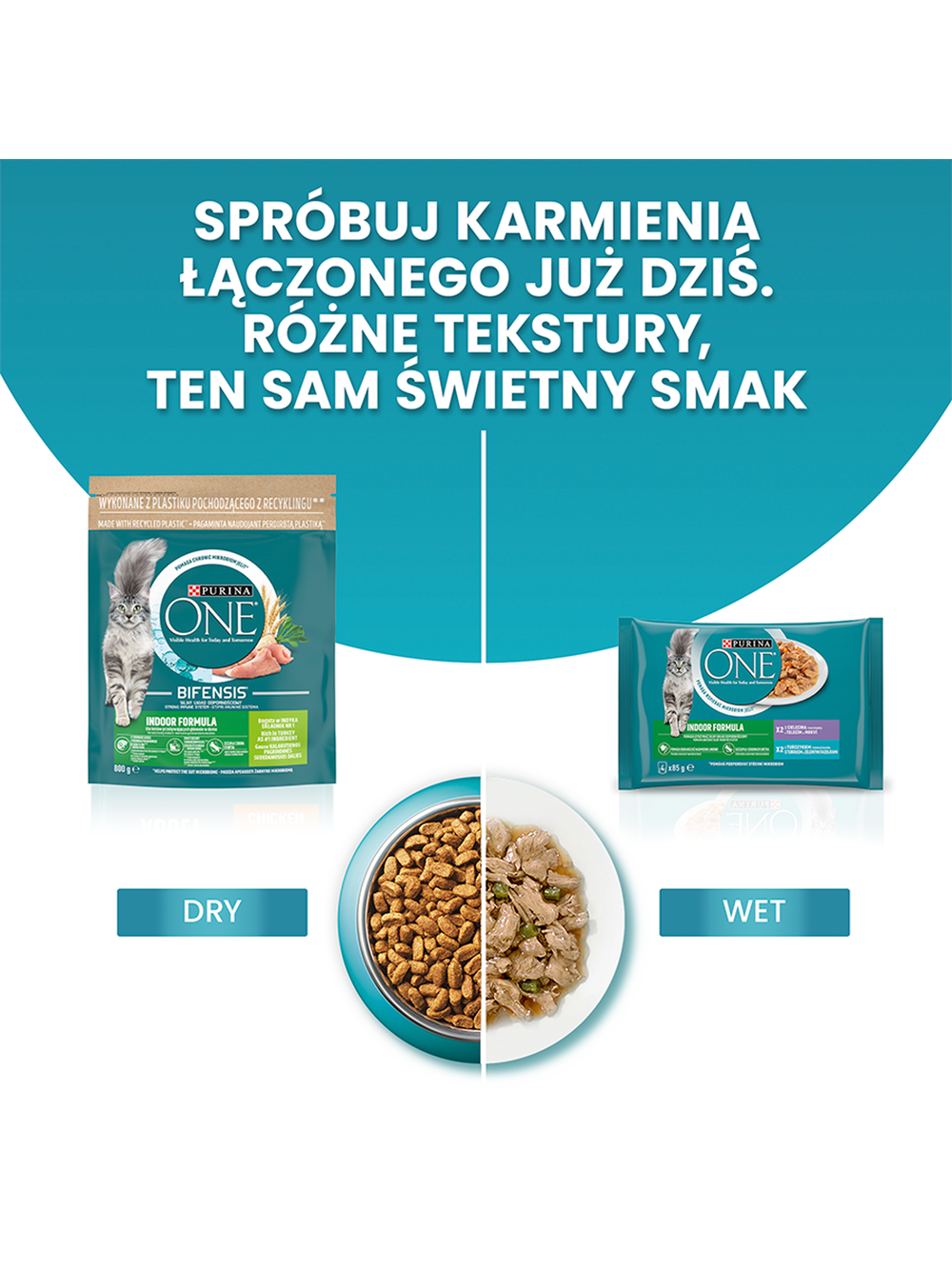 Purina One Indoor Cat Adult Karma z indykiem dla kota 1,5kg