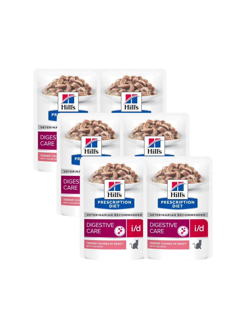HILL'S PD Prescription Diet Feline i/d z łososiem 6 x 85g - saszetka
