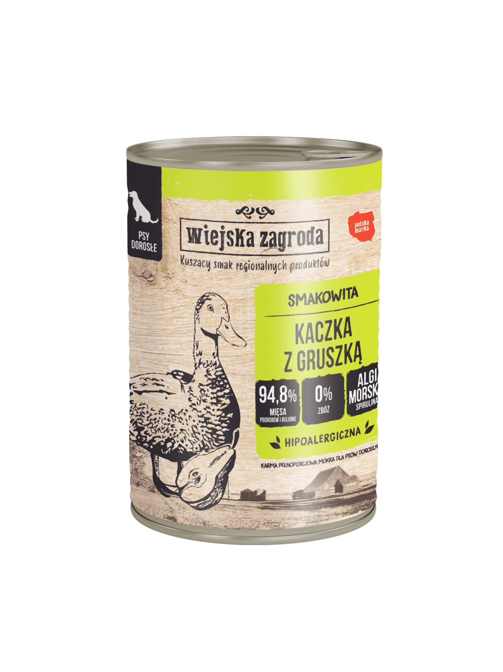 Wiejska Zagroda Kaczka z gruszką 400g dla psa
