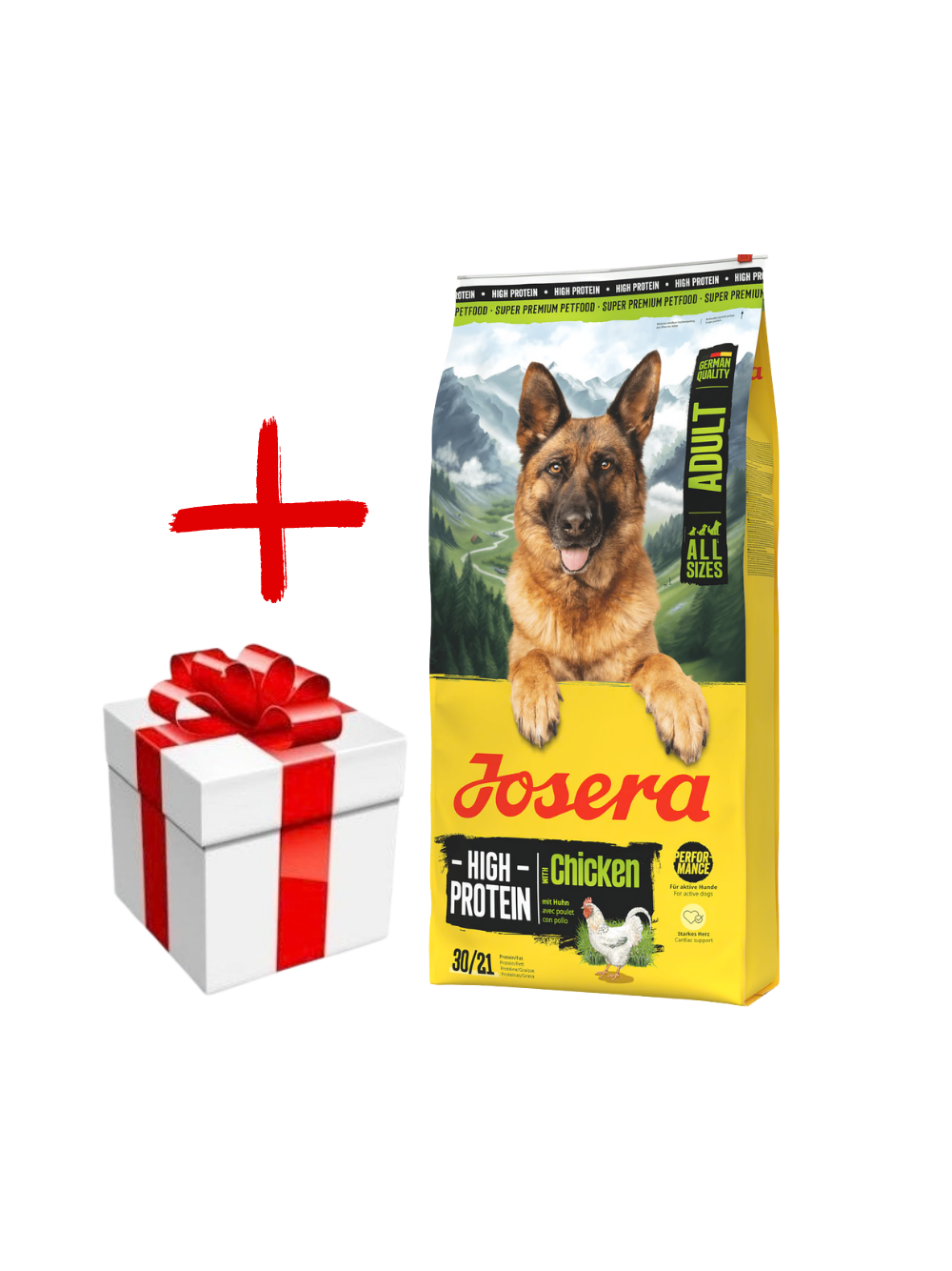 JOSERA High Protein Adult Chicken 12,5kg + NIESPODZIANKA DLA PSA GRATIS!