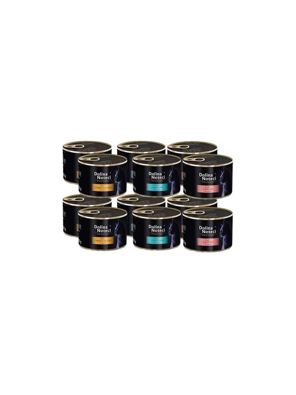 DOLINA NOTECI Premium dla kota filet Mix Smaków 12x185g