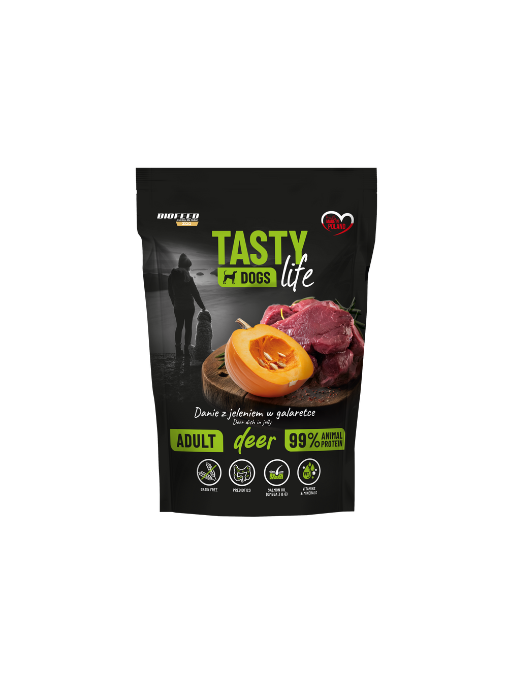 Tasty Dogs Life Danie z jeleniem w galaretce 10x500g