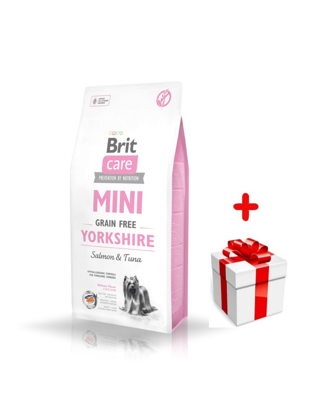 BRIT CARE Mini Grain-Free Yorkshire 2kg + niespodzianka dla psa GRATIS!