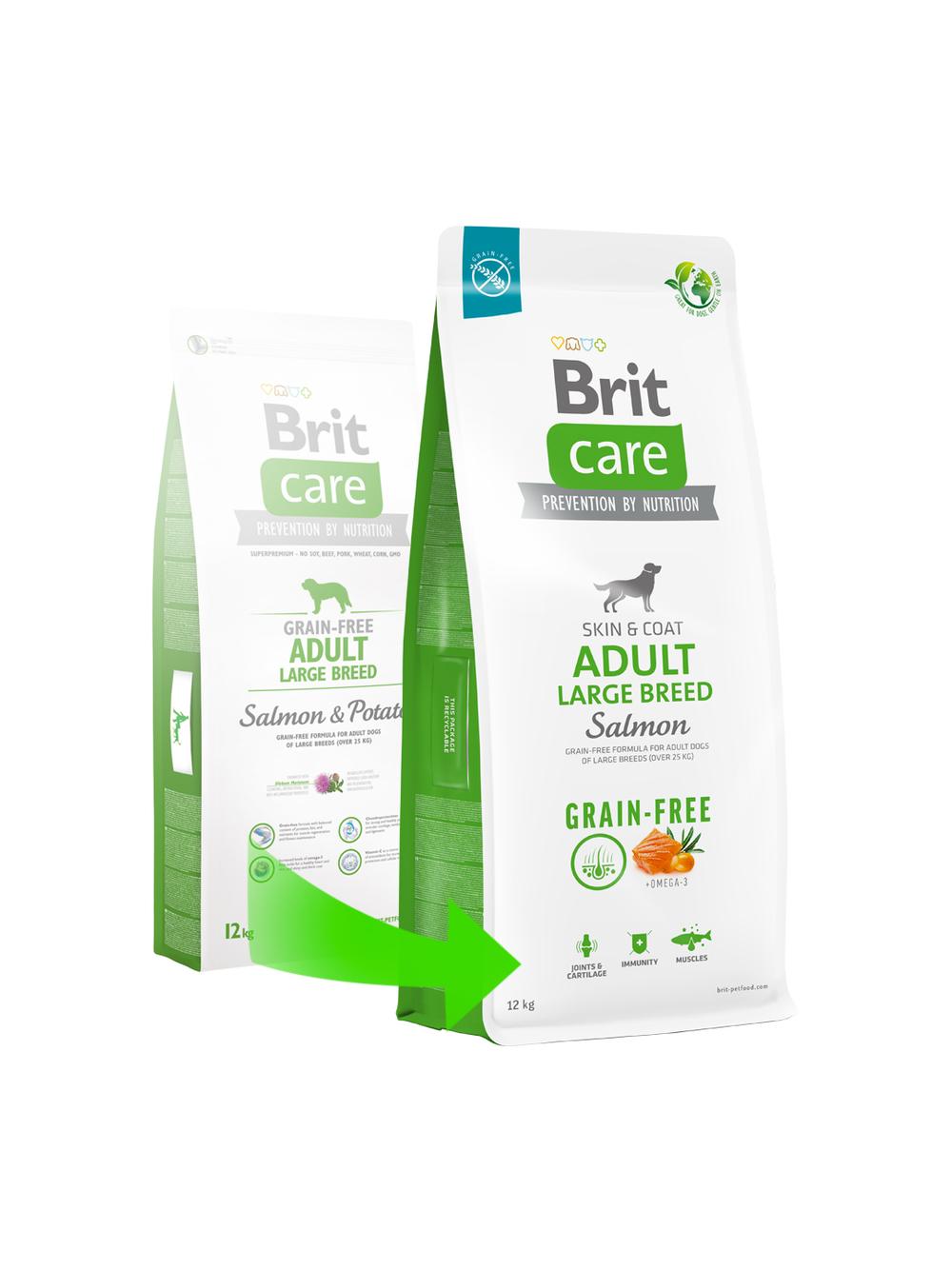 BRIT CARE Dog Grain-free Adult Large Breed Salmon 12kg